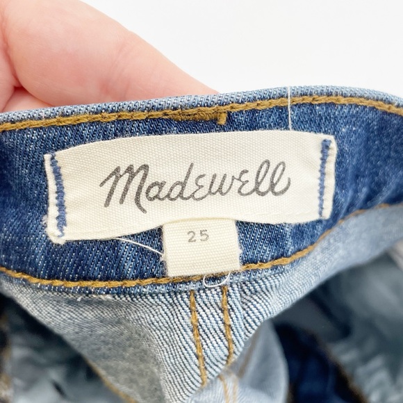 Madewell High-Rise Denim Shorts Glenoaks Wash Cutoff Edition F7019 Size 25 - Picture 4 of 11